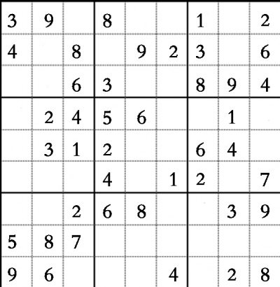 题目:在每个小格子里面填上1~9中的数字