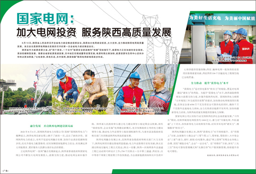 国家电网：加大电网投资服务陕西高质量发展