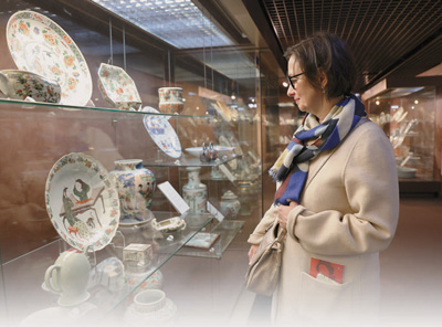 葡萄牙国立古代艺术博物馆里的瓷器展品