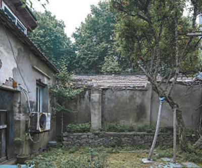 改造前的小西湖片区居民刘光纪家后院。图为南京历史城区保护建设集团有限公司提供