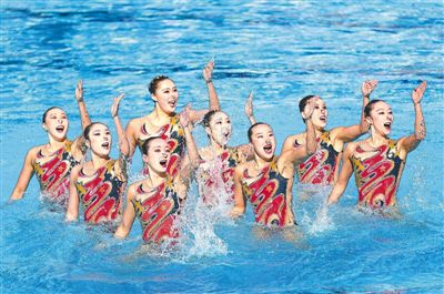 中国队夺得集体技术自选冠军