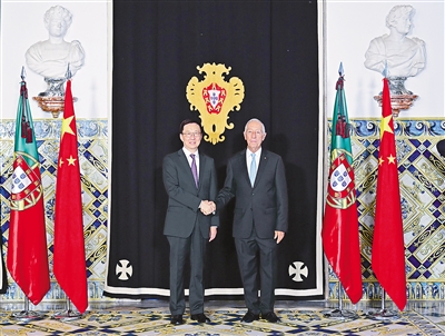 韩正访问葡萄牙