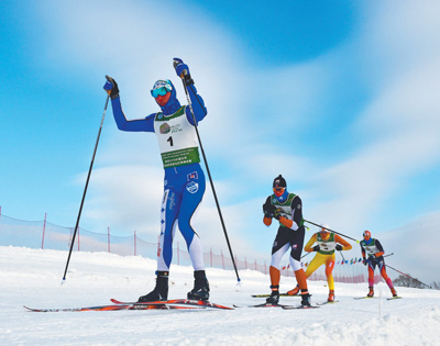 越野滑雪中国巡回赛第二站瑞典选手短距离揽双冠