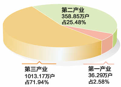 产业结构进一步优化"三产企业突破千万户"