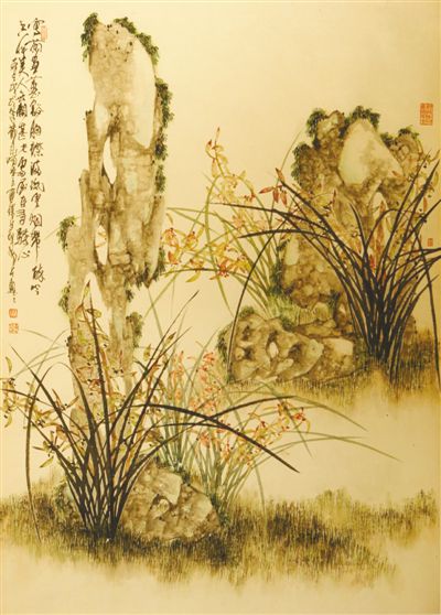 中国画作品欣赏：兰惠君子风