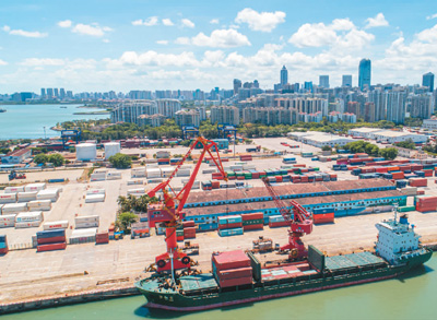 海口港前4月完成货物吞吐量4273万吨