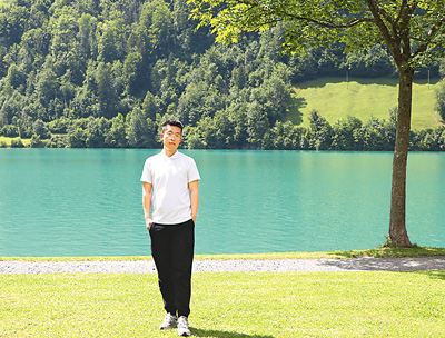 夏日瑞士的湖光山色