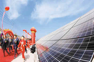 国内首座太阳能光伏高压并网电站建成发电