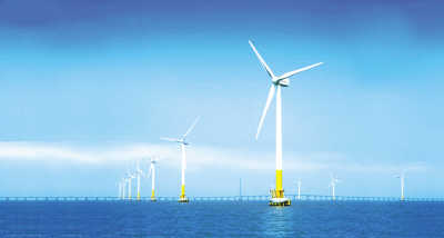 中国首座大型海上风电场全部风机并网发电