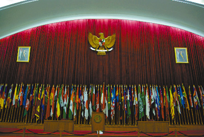 在印尼的万隆会议会址独立厅.