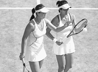 彭帅/谢淑薇晋级温网女双决赛 小德险胜挺进男单决赛